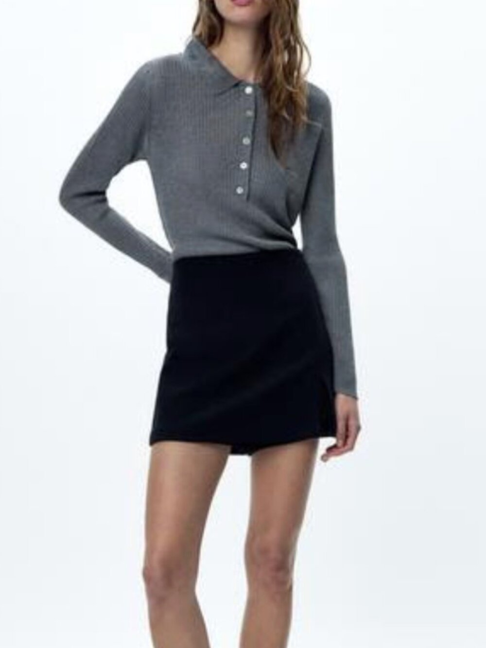 Zara Slit Hem Skort